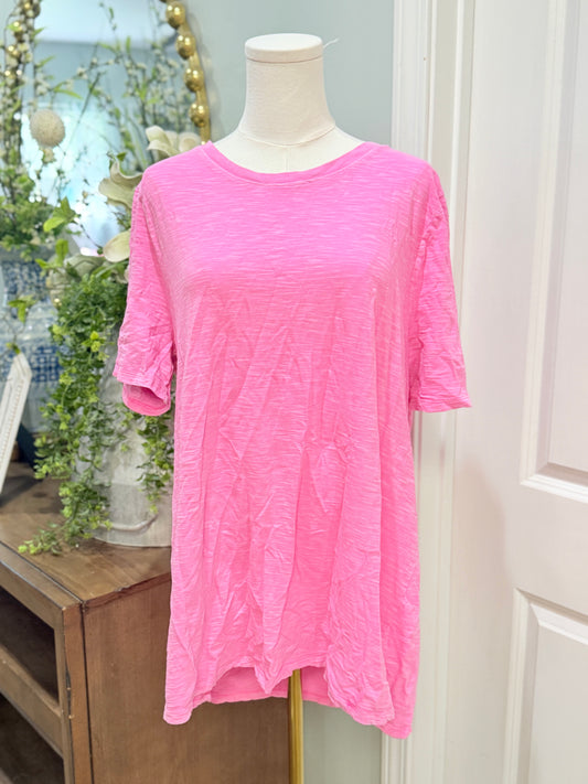 Womens Pink Lane Bryant Tshirt 14/16 EUC