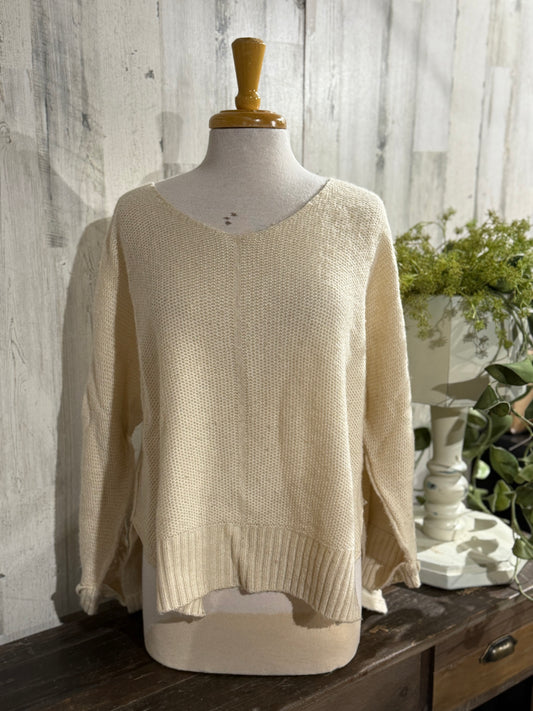 Womes Main Strip Knit Sweater Size Medium