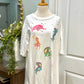 Womens Zutter Oversized Burn Out Tee Size M/L