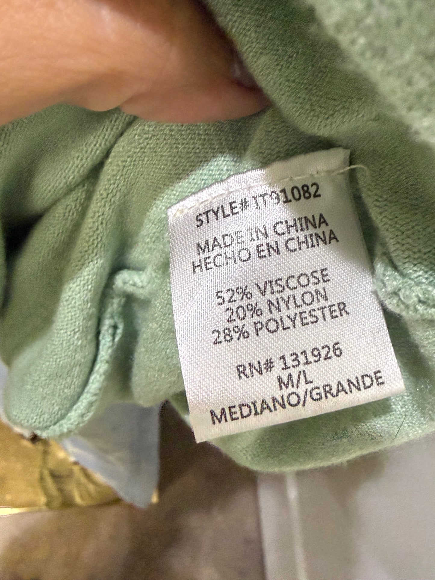 Womens Tea N Rose Green Sweater M/L EUC