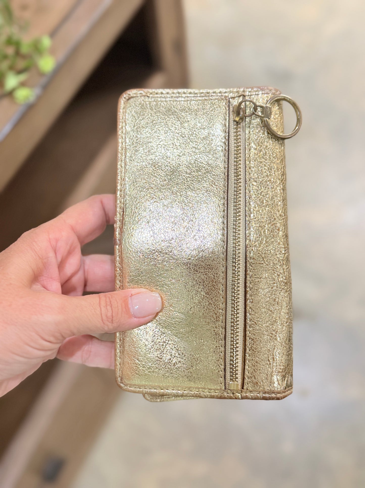 Coach Gold Wallet EUC