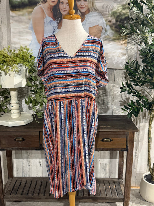 Womens Aztec Dress Size XL