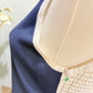 Womens Navy & White Knee Length Hamptons Dress Large EUC