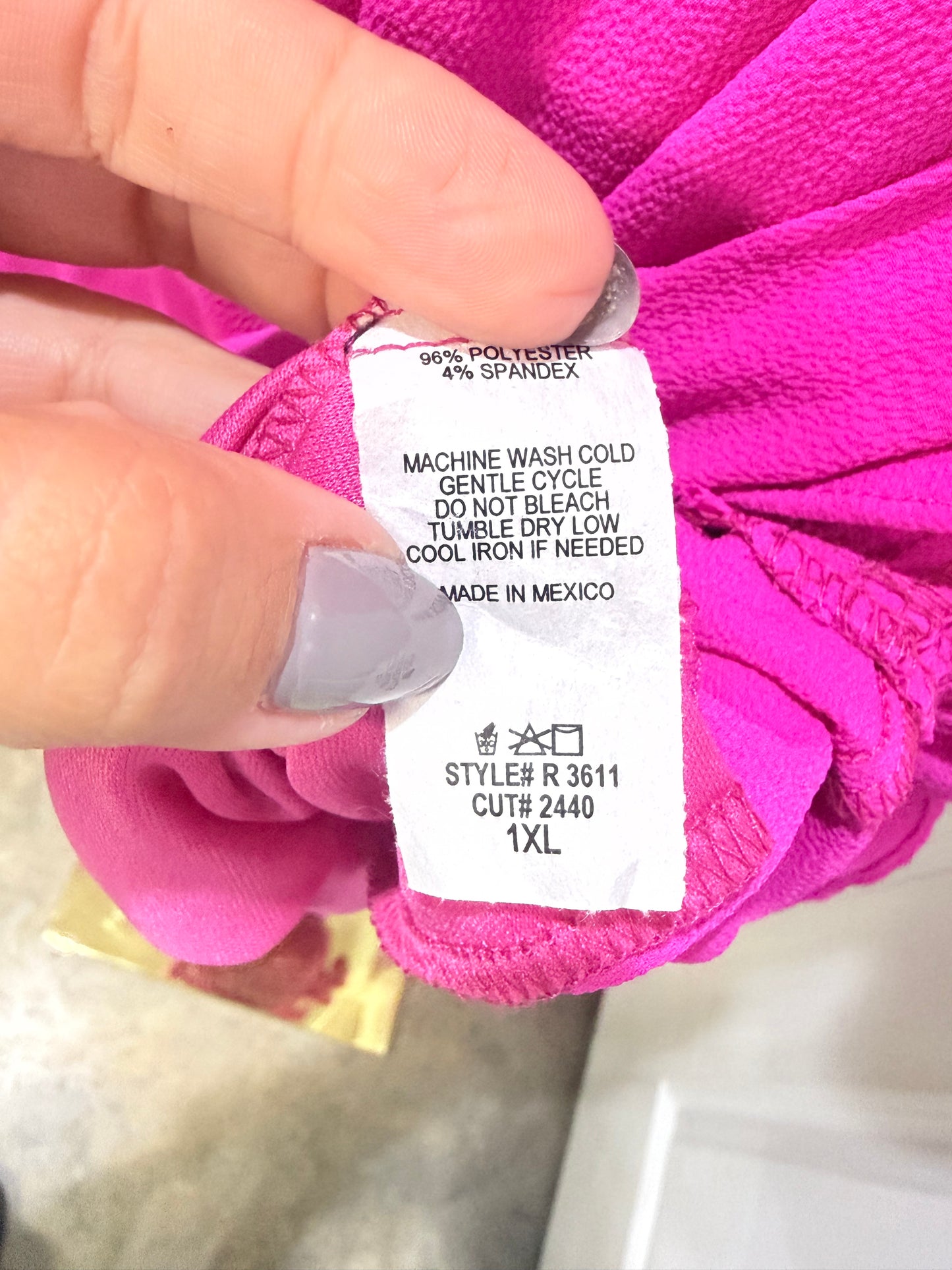 Womens Spink Hot Pink Romper 1XL EUC