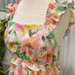 Womens By the River Floral Smocked Dress Size Large NWT