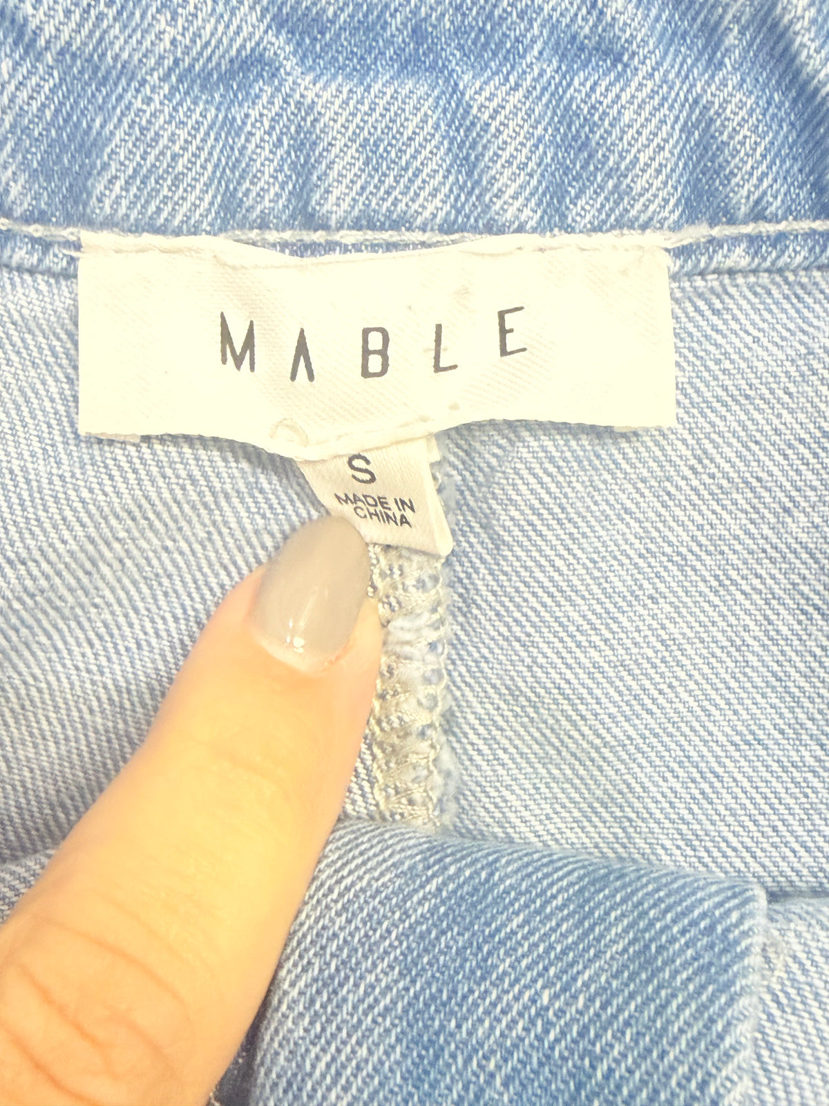 Womens Mable Denim Skort Small EUC