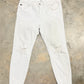 Womens White Kancan Skinny Jeans Size 15 EUC