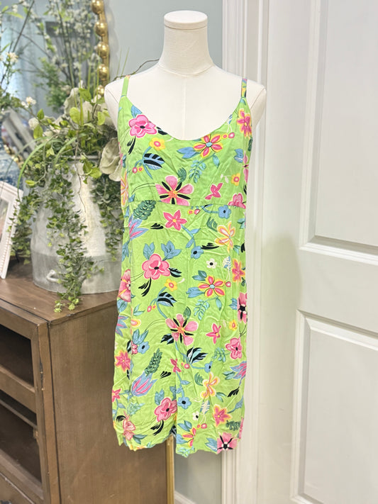 Womens Far Away Floral Dress XL EUC