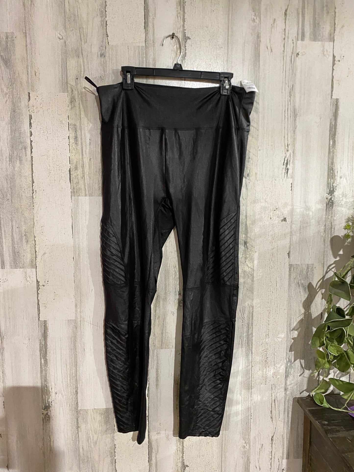 Womens She Sky Faux Leather Leggings 1XL