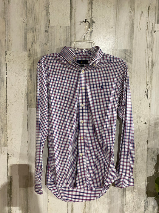 Men's Polo Button Up Small