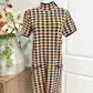 Womens Houndstooth Midi Dress Small NWT