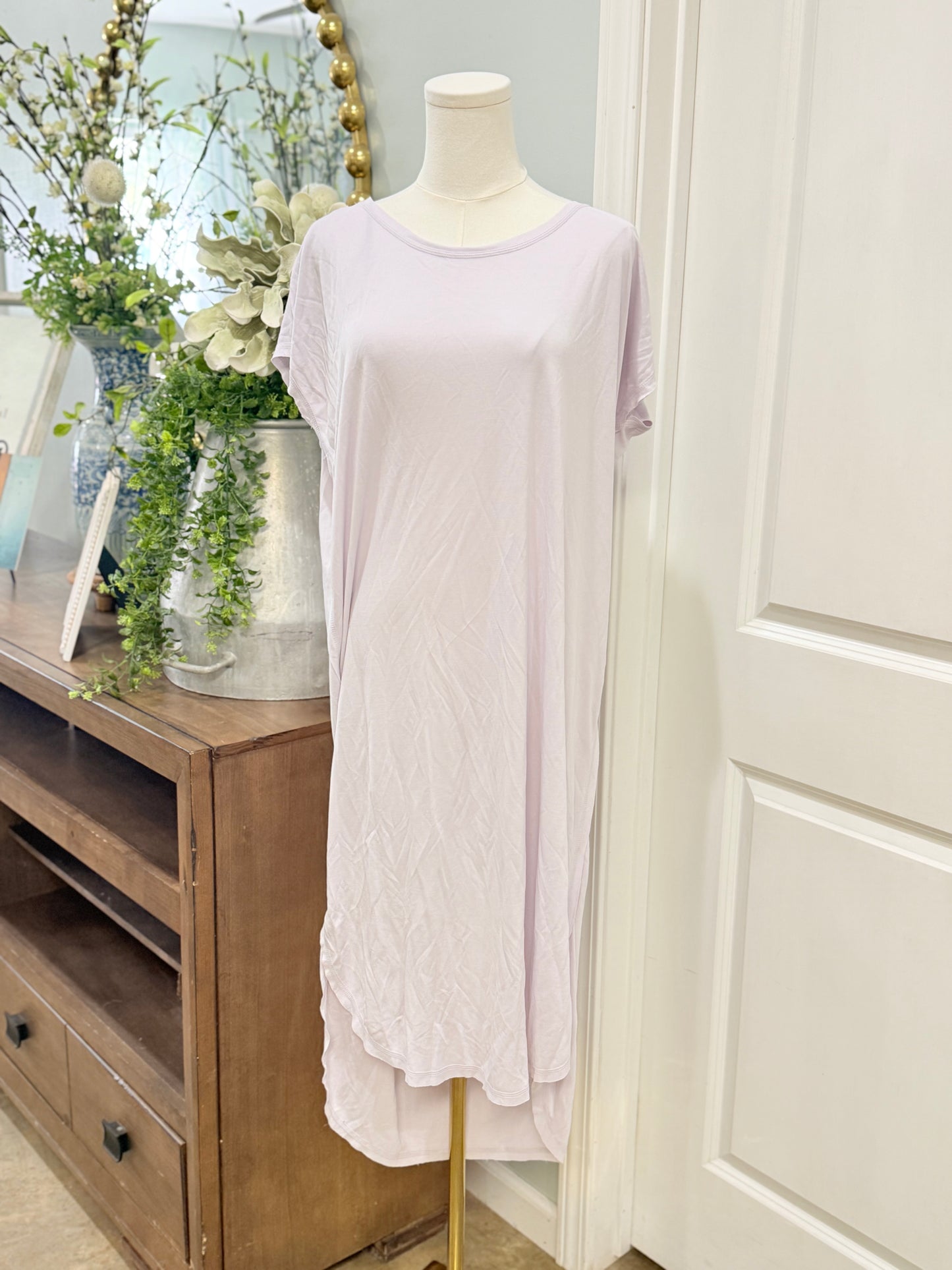 Womens Double Zero Grey Maxi Dress Medium EUC