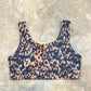 Womens Leopard/Pink Reversible Sports Bra 2X/3X