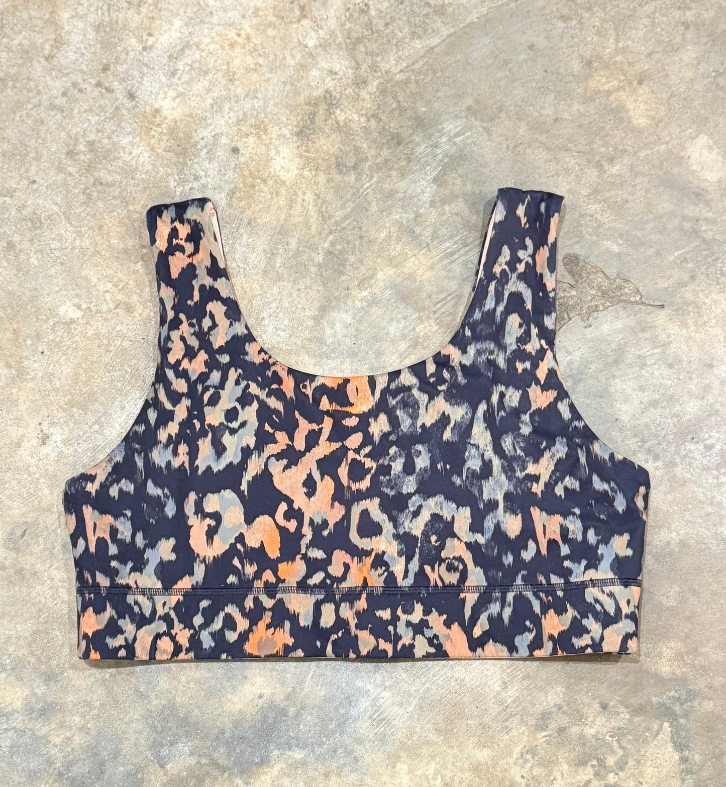 Womens Leopard/Pink Reversible Sports Bra 2X/3X