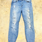 Womens Cello Ripped Skinny Jeans Size 11 EUC