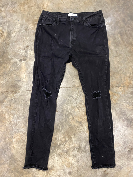 Womens Kancan Black Denim Jeans XLarge