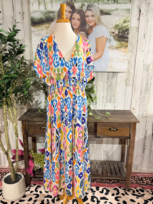 Womens Umgee Maxi Dress Size Large EUC