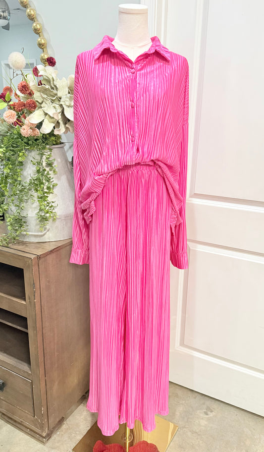 Womens Satin Ribbed Pajama Set XL EUC