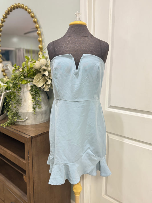 Womens She+Sky Strapless Cocktail Dress Large NWT