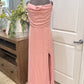 Womens Lulu's Pink Satin Dress 1X NWT