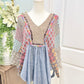Womens Ivy Jane Poncho Style Blouse S/M EUC