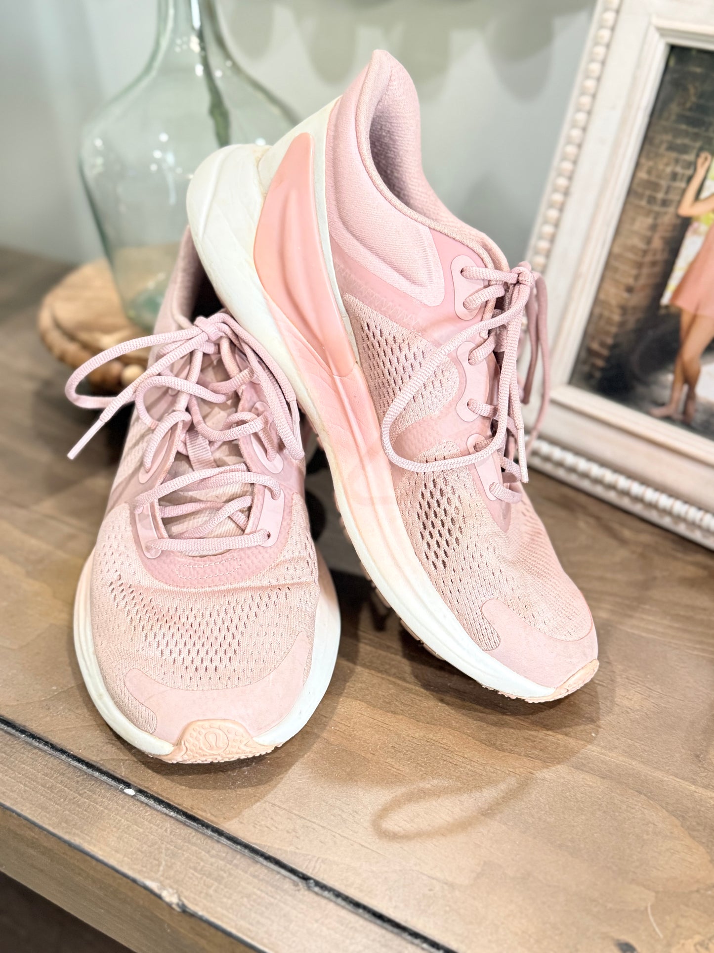Womens Pink Lululemon Tennis Shoes 7.5 EUC
