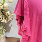 Womens Pink Ribbed Dress Size Large EUC