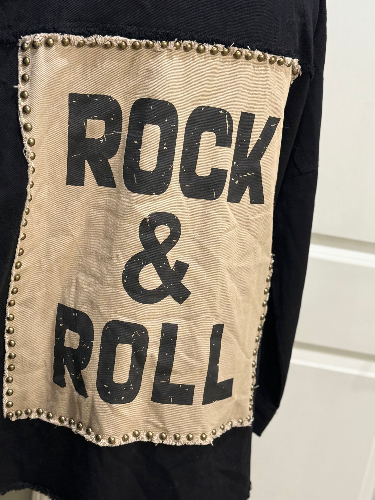 Womens Rock & Roll Denim Jacket Size Large