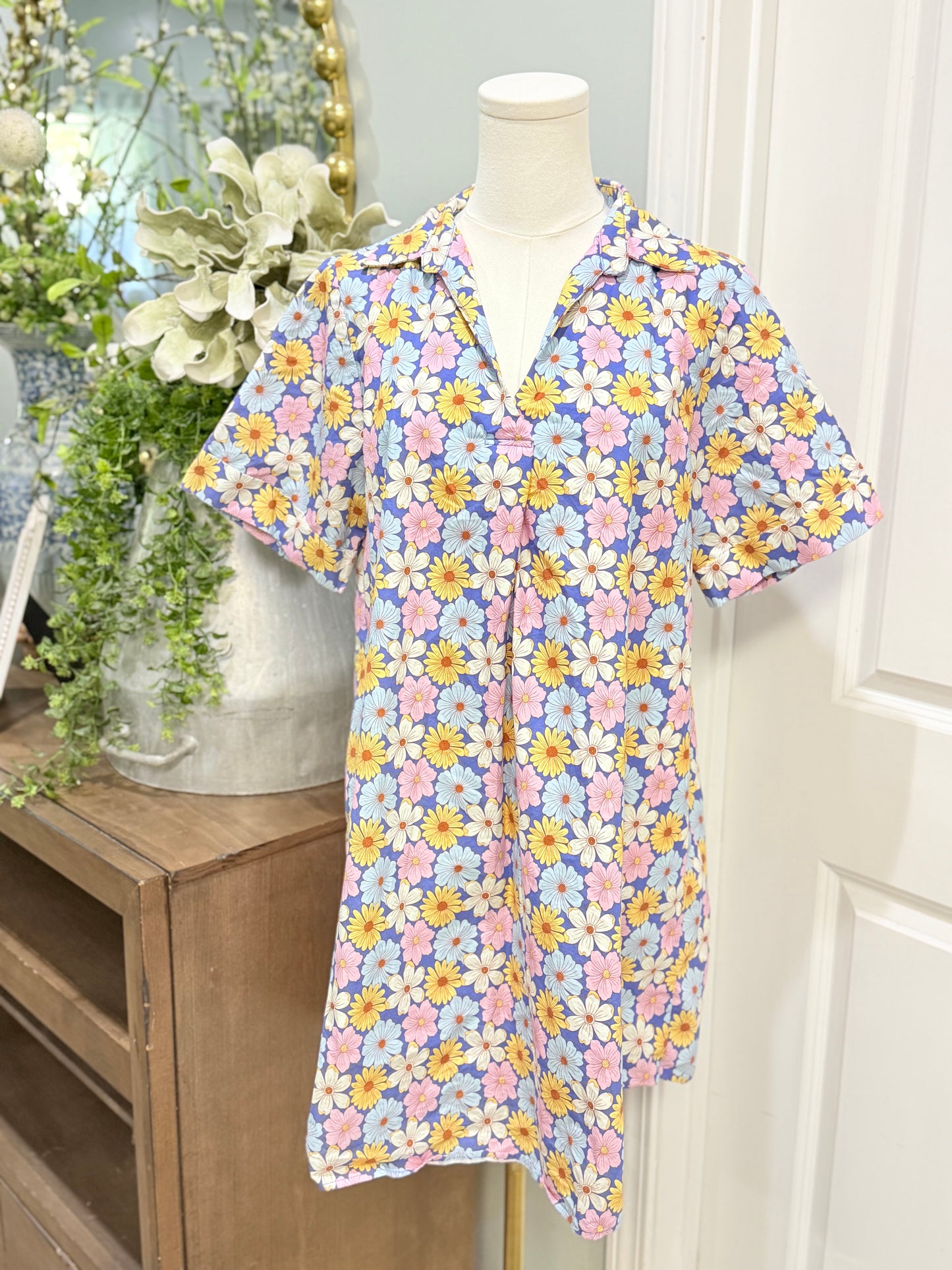 Womens SSYS Floral Dress Medium EUC