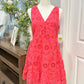Womens Pink Eyelet Dress Small NWT