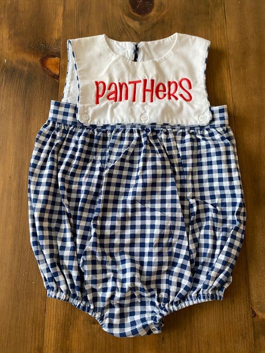 Boys Sugar Pumpkin Panthers Onesie Sz 24mth