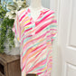 Womens Stripe Blouse Large NWOT