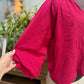 Womens Umgee Puff Sleeve Blouse Small EUC