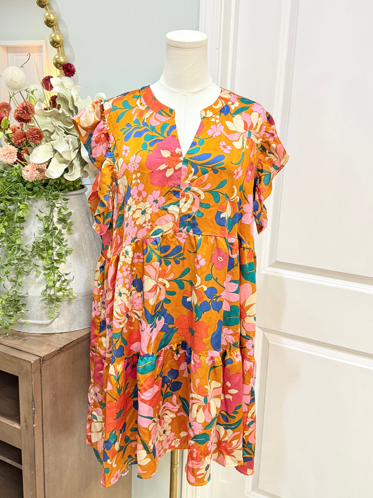 Womens Anniewear Floral Dress Size XL EUC