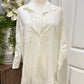 Womens En Creme White Tunic Small EUC