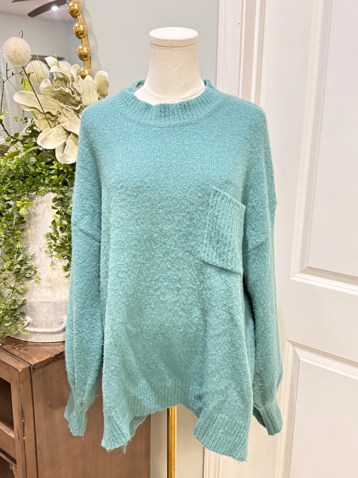 Womens Jodifl Green Sweater Small EUC