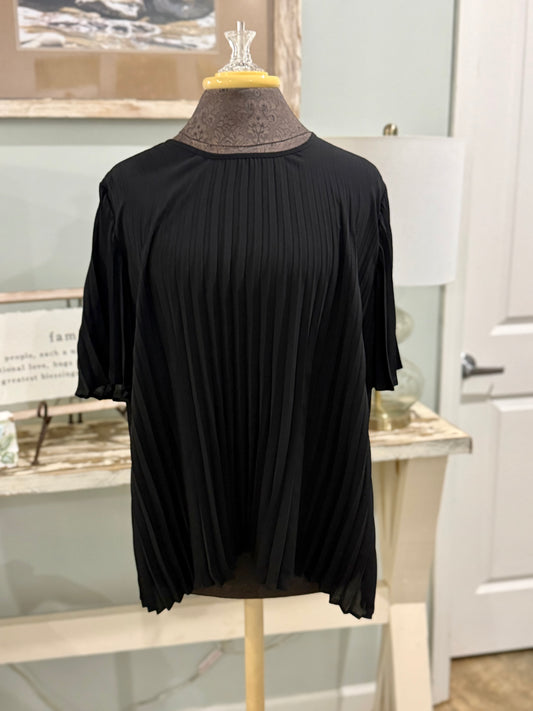 Womens Express Pleated Blouse Large
