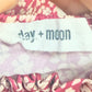 Womens Day+Moon Smocked Floral Romper Small EUC