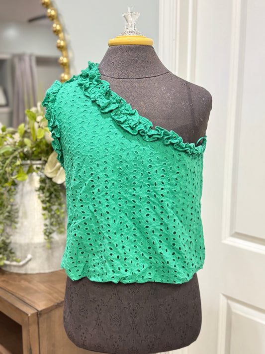 Womens Entro Eyelet Tank Medium EUC