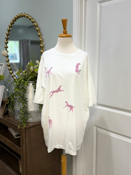 Womens Zutter Oversized Tee Size M/L