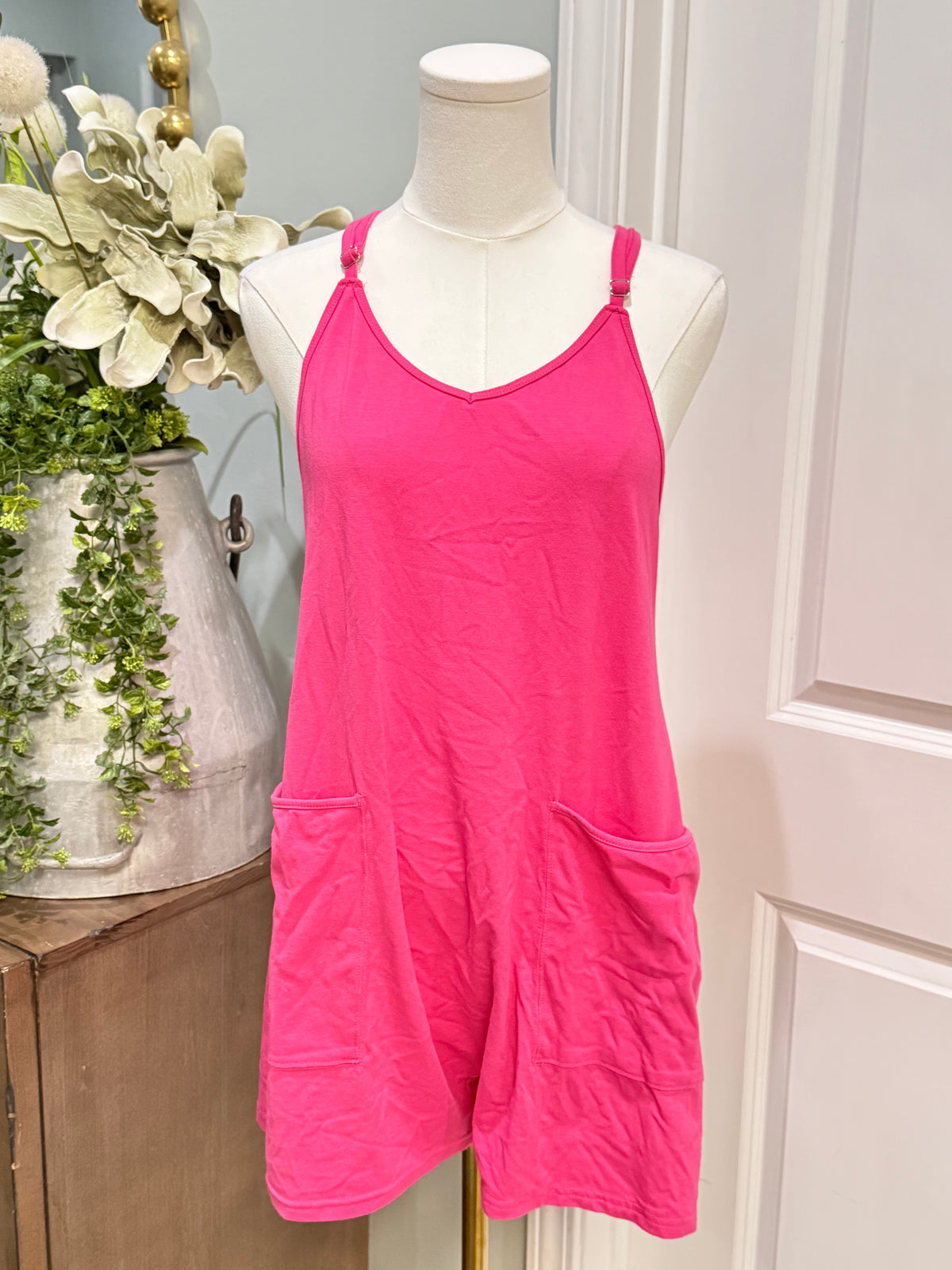 Womens Pink Athletic Romper XS EUC