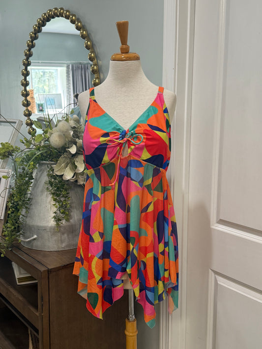 Womens Tankini Top Size 3XL