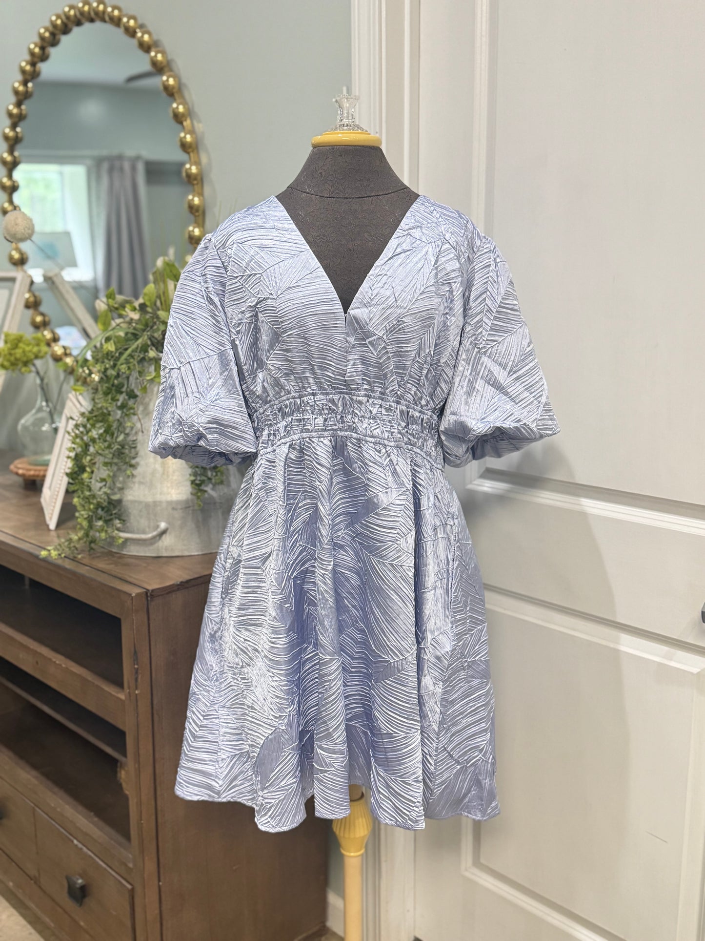 Womens She+Sky Crinkle Dress 1XL NWT