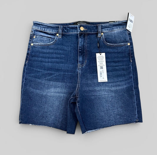 Womens Liverpool Denim Bermuda Shorts 12/31 NWT