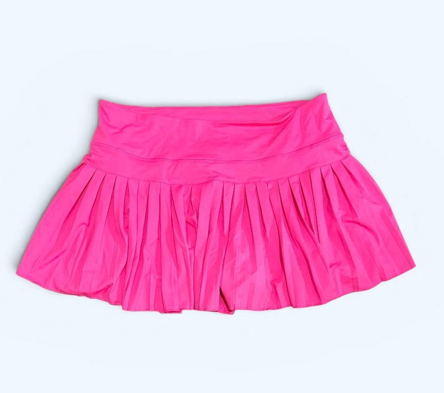 Womens Hot Pink Gold Hinge Skirt XXL EUC