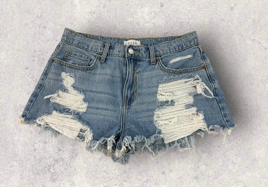 Womens Cello Denim Shorts Size Large