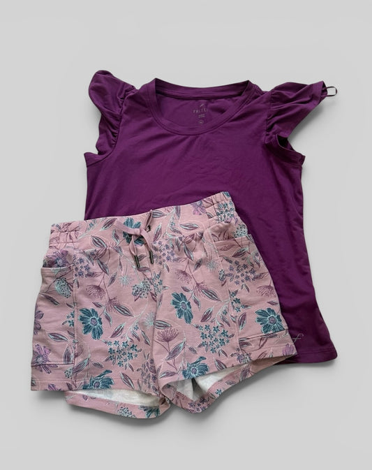 Girls 2pc Freely Short Set Size Medium EUC
