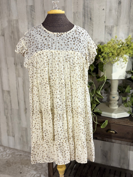 Womens Entro Leopard Dress Size Medium