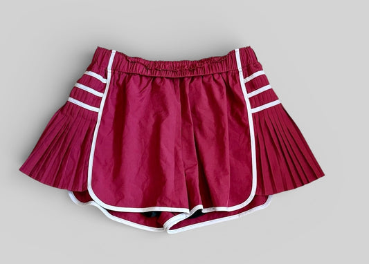 Womens Pleated Athletic Shorts Large