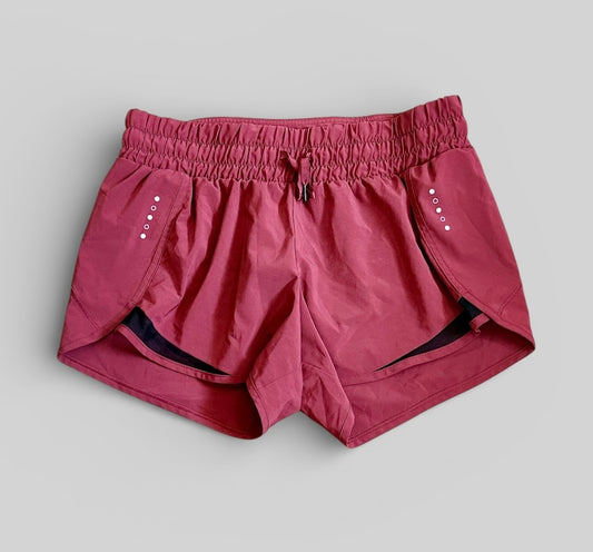 Womens Maroon Athletic Shorts Large